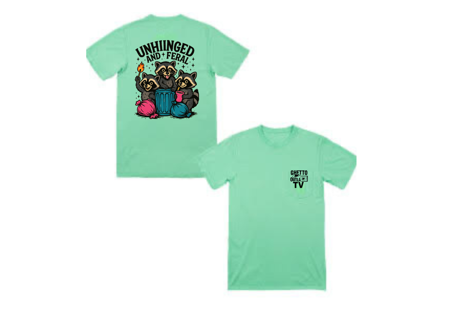 Unhinged & Feral Raccoon Tee