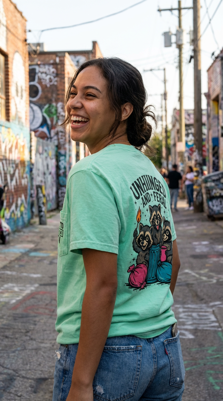 Unhinged & Feral Raccoon Tee